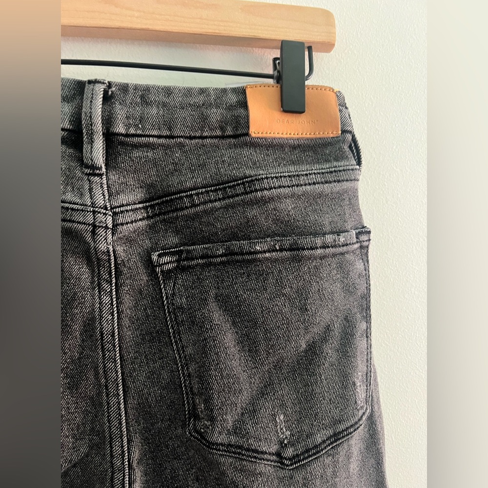 Dear John Jeanne Flare Jeans Black Wash Size 27 - Picture 4 of 7